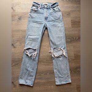 American Eagle Outfitters Light Blue Distressed Jeans